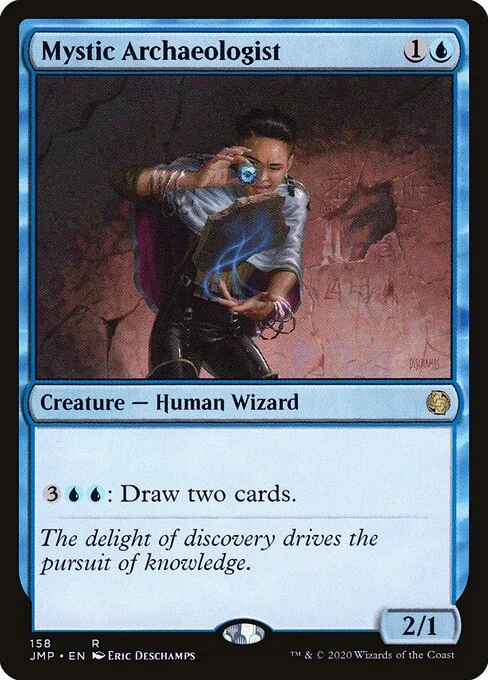 Mystic Archaeologist, carta Magic di tipo Creature — Human Wizard illustrata da Eric Deschamps