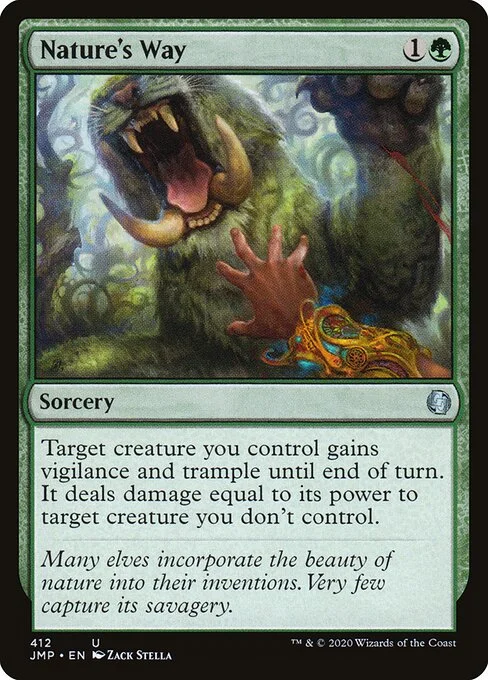 Nature's Way, carta Magic di tipo Sorcery illustrata da Zack Stella