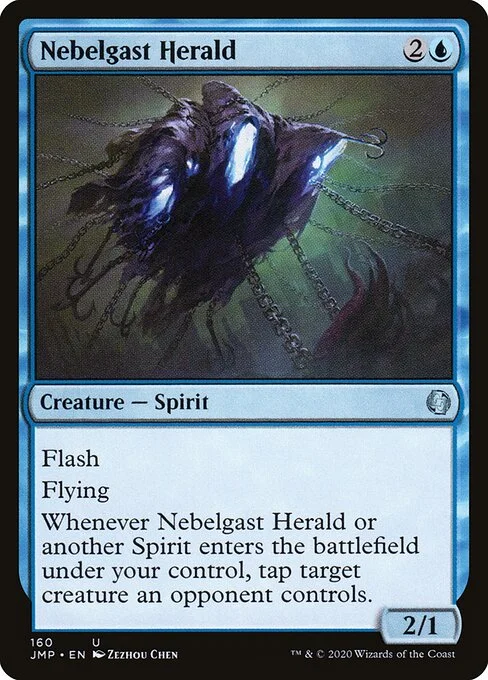 Nebelgast Herald, carta Magic di tipo Creature — Spirit illustrata da Zezhou Chen
