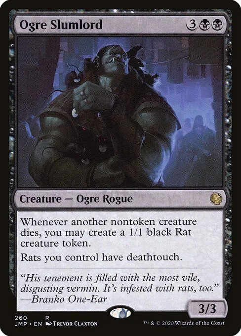 Ogre Slumlord, carta Magic di tipo Creature — Ogre Rogue illustrata da Trevor Claxton