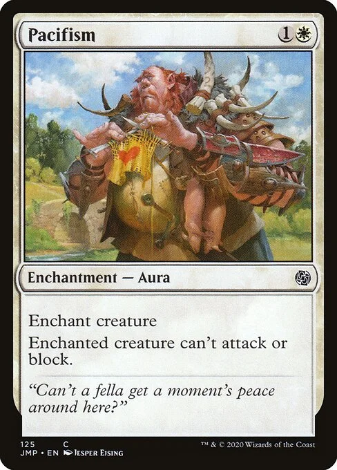 Pacifism, carta Magic di tipo Enchantment — Aura illustrata da Jesper Ejsing