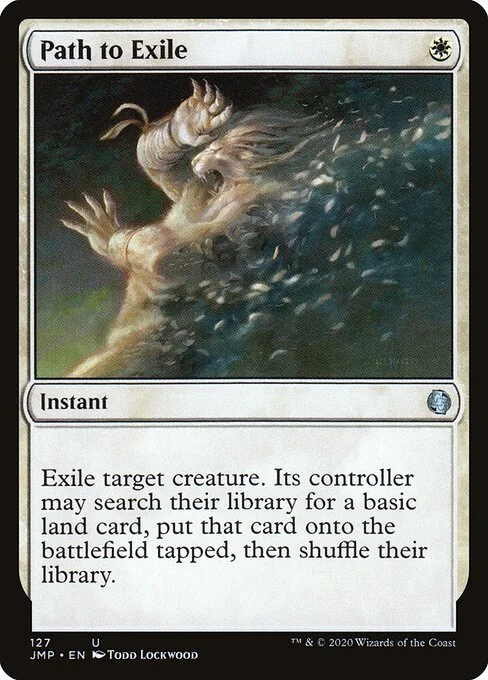 Path to Exile, carta Magic di tipo Instant illustrata da Todd Lockwood
