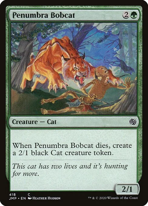 Penumbra Bobcat, carta Magic di tipo Creature — Cat illustrata da Heather Hudson