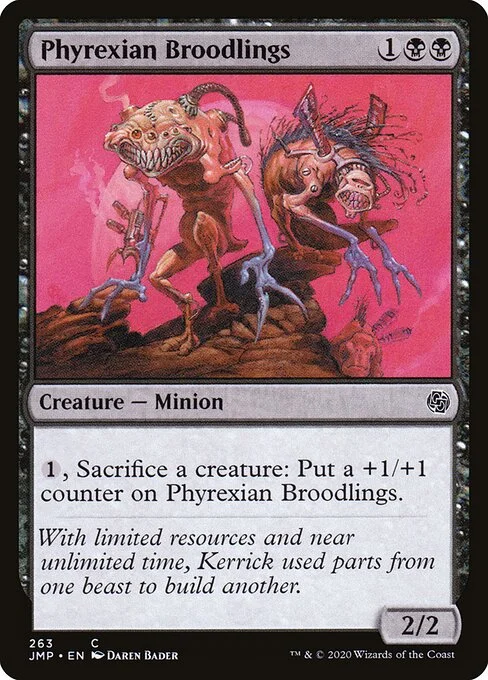 Phyrexian Broodlings, carta Magic di tipo Creature — Phyrexian Minion illustrata da Daren Bader