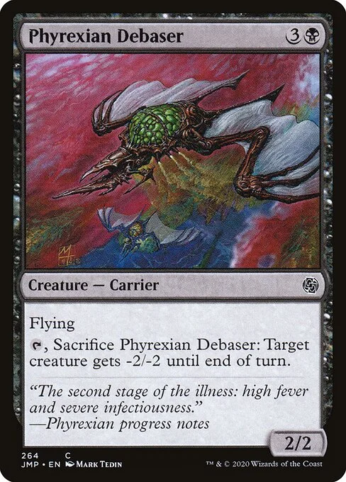 Phyrexian Debaser, carta Magic di tipo Creature — Phyrexian Carrier illustrata da Mark Tedin