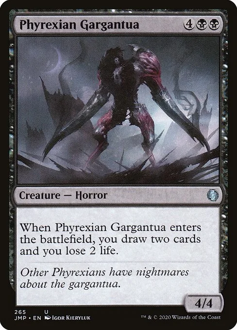 Phyrexian Gargantua, carta Magic di tipo Creature — Phyrexian Horror illustrata da Igor Kieryluk