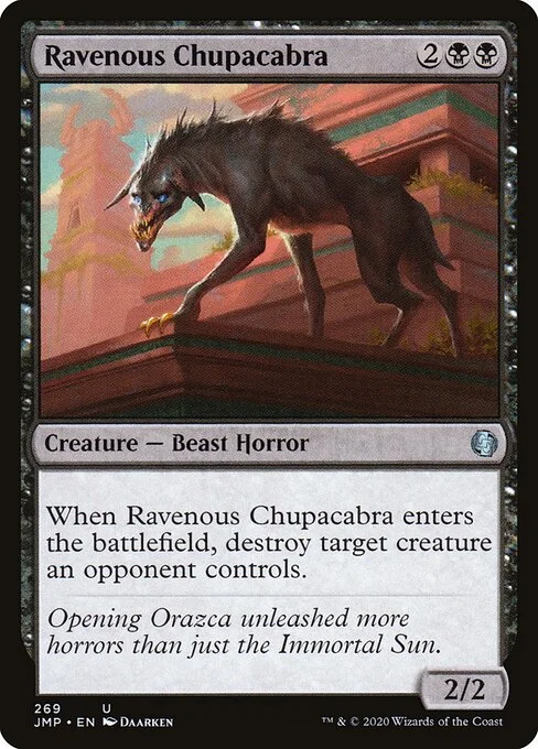 Ravenous Chupacabra, carta Magic di tipo Creature — Beast Horror illustrata da Daarken