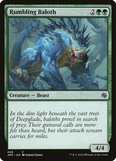 Rumbling Baloth, carta Magic di tipo Creature — Beast illustrata da Jesper Ejsing