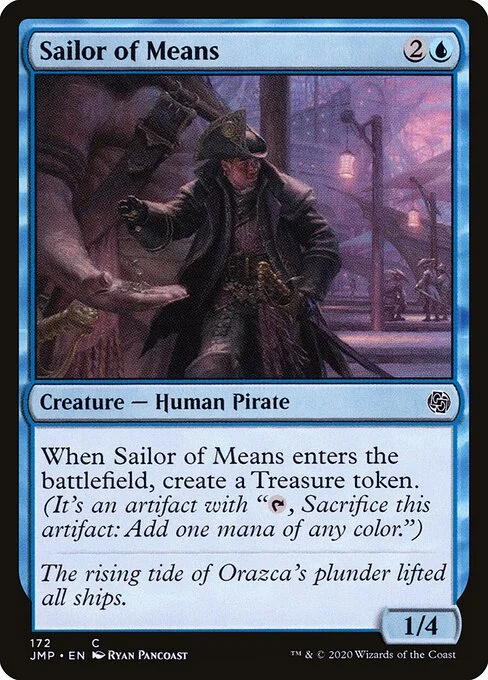 Sailor of Means, carta Magic di tipo Creature — Human Pirate illustrata da Ryan Pancoast