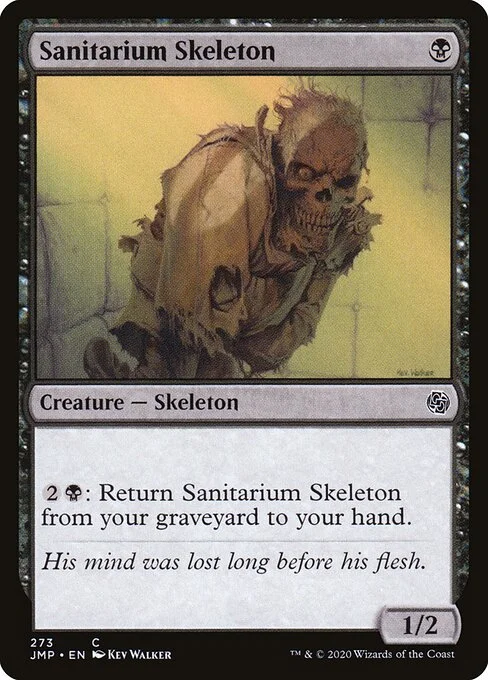 Sanitarium Skeleton, carta Magic di tipo Creature — Skeleton illustrata da Kev Walker