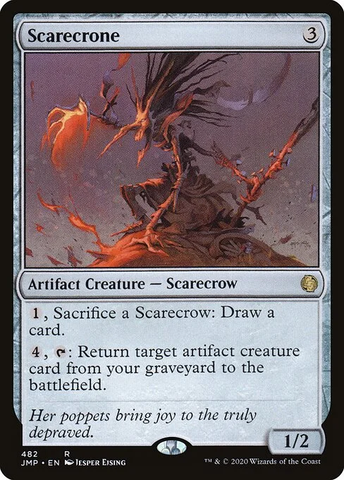 Scarecrone, carta Magic di tipo Artifact Creature — Scarecrow illustrata da Jesper Ejsing
