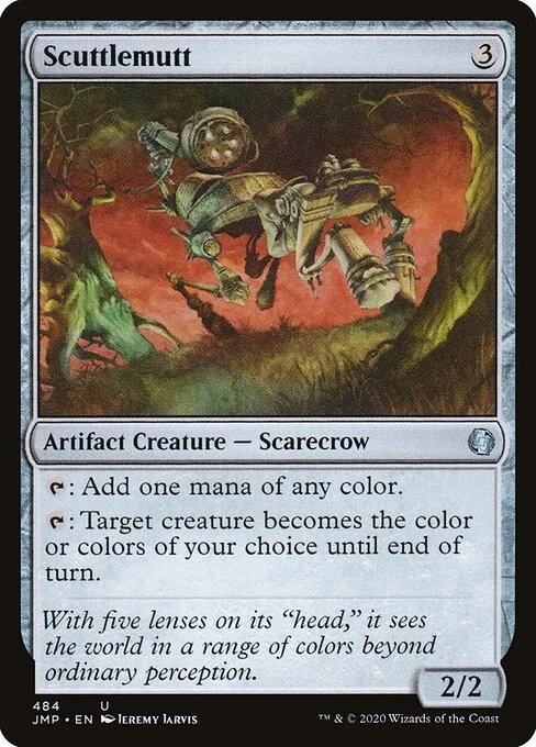 Scuttlemutt, carta Magic di tipo Artifact Creature — Scarecrow illustrata da Jeremy Jarvis