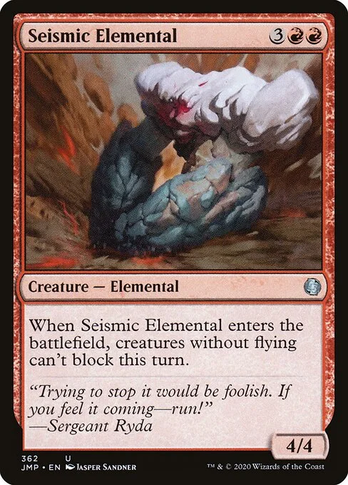 Seismic Elemental, carta Magic di tipo Creature — Elemental illustrata da Jasper Sandner