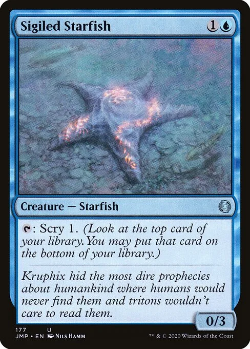 Sigiled Starfish, carta Magic di tipo Creature — Starfish illustrata da Nils Hamm