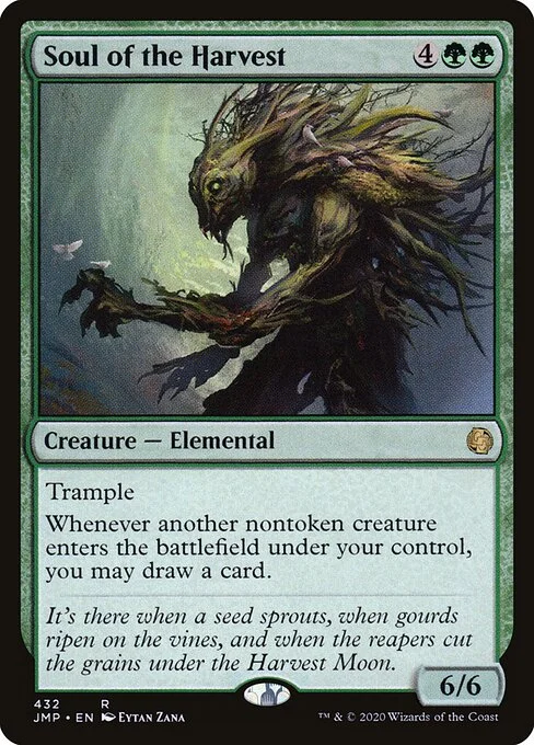 Soul of the Harvest, carta Magic di tipo Creature — Elemental illustrata da Eytan Zana