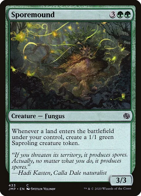 Sporemound, carta Magic di tipo Creature — Fungus illustrata da Svetlin Velinov