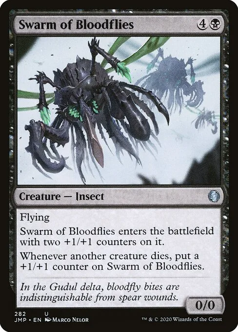 Swarm of Bloodflies, carta Magic di tipo Creature — Insect illustrata da Marco Nelor