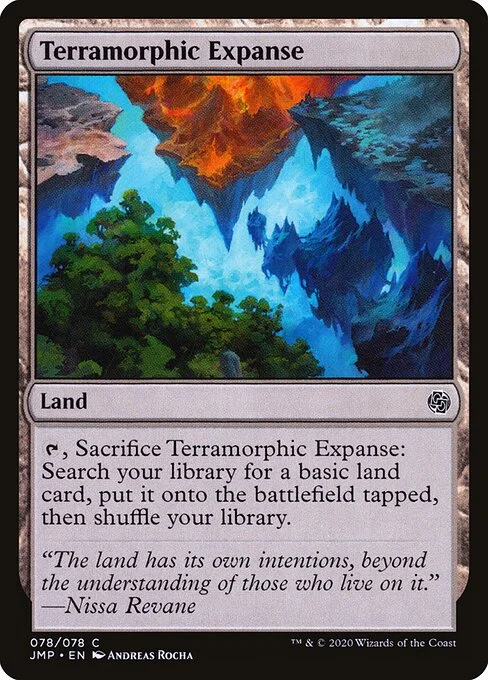 Terramorphic Expanse, carta Magic di tipo Land illustrata da Andreas Rocha