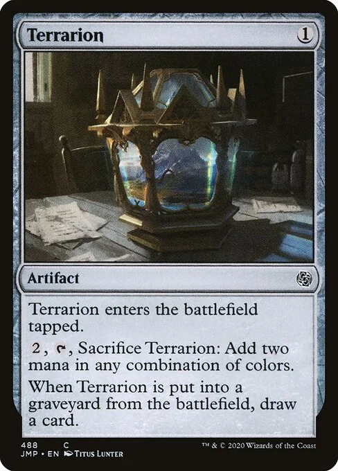 Terrarion, carta Magic di tipo Artifact illustrata da Titus Lunter