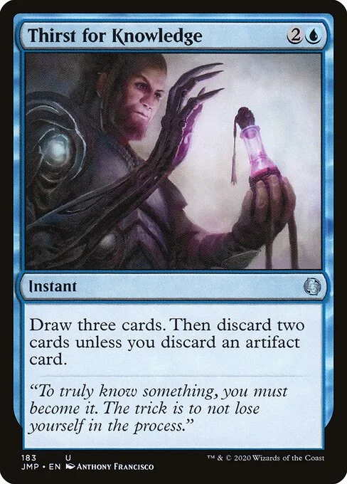 Thirst for Knowledge, carta Magic di tipo Instant illustrata da Anthony Francisco