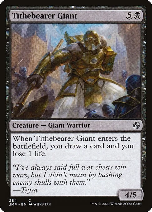 Tithebearer Giant, carta Magic di tipo Creature — Giant Warrior illustrata da Wisnu Tan