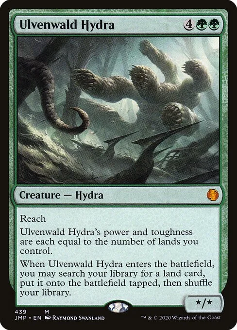 Ulvenwald Hydra, carta Magic di tipo Creature — Hydra illustrata da Raymond Swanland