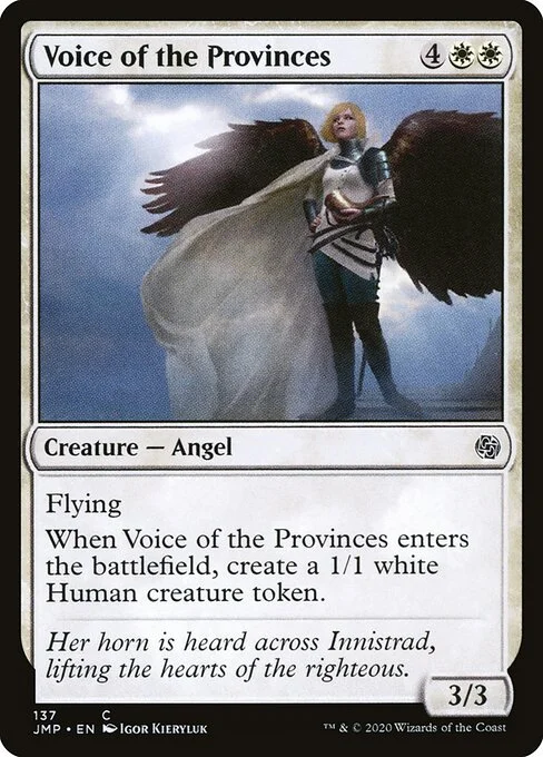 Voice of the Provinces, carta Magic di tipo Creature — Angel illustrata da Igor Kieryluk
