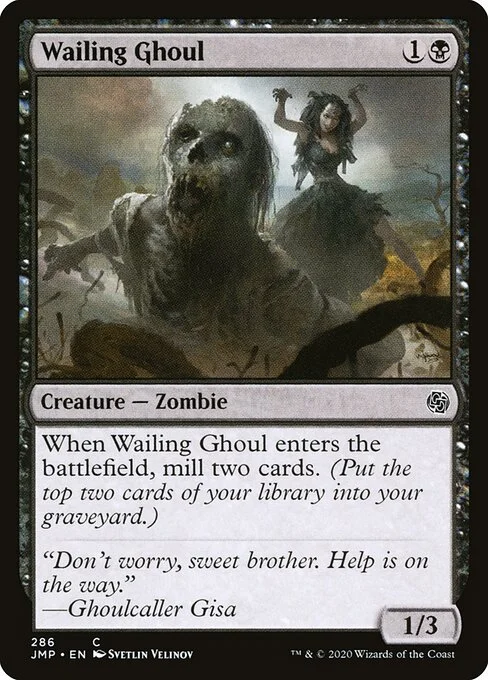 Wailing Ghoul, carta Magic di tipo Creature — Zombie illustrata da Svetlin Velinov