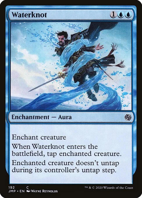 Waterknot, carta Magic di tipo Enchantment — Aura illustrata da Wayne Reynolds