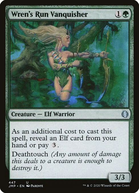 Wren's Run Vanquisher, carta Magic di tipo Creature — Elf Warrior illustrata da Paolo Parente