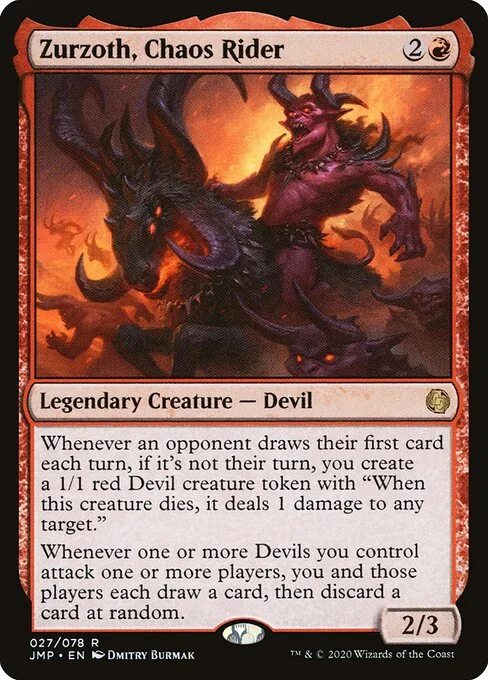 Zurzoth, Chaos Rider, carta Magic di tipo Legendary Creature — Devil illustrata da Dmitry Burmak