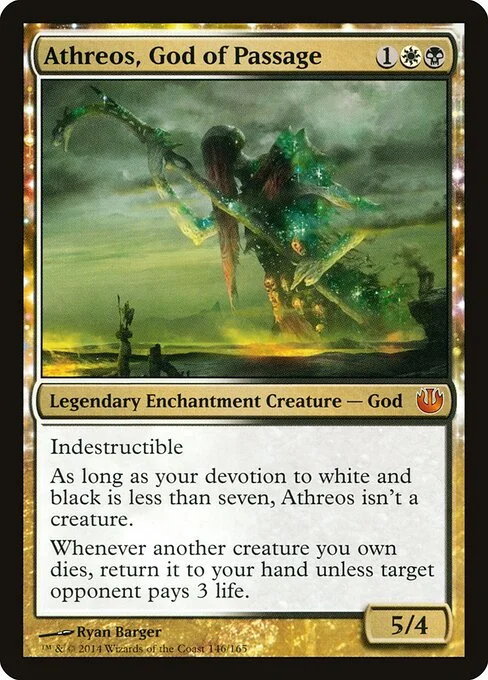 Athreos, God of Passage, carta Magic di tipo Legendary Enchantment Creature — God illustrata da Ryan Barger