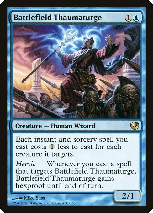 Battlefield Thaumaturge, carta Magic di tipo Creature — Human Wizard illustrata da Mike Sass