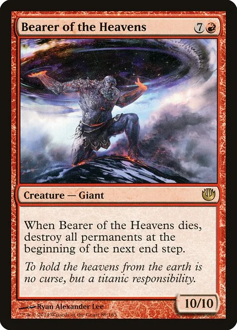 Bearer of the Heavens, carta Magic di tipo Creature — Giant illustrata da Ryan Alexander Lee