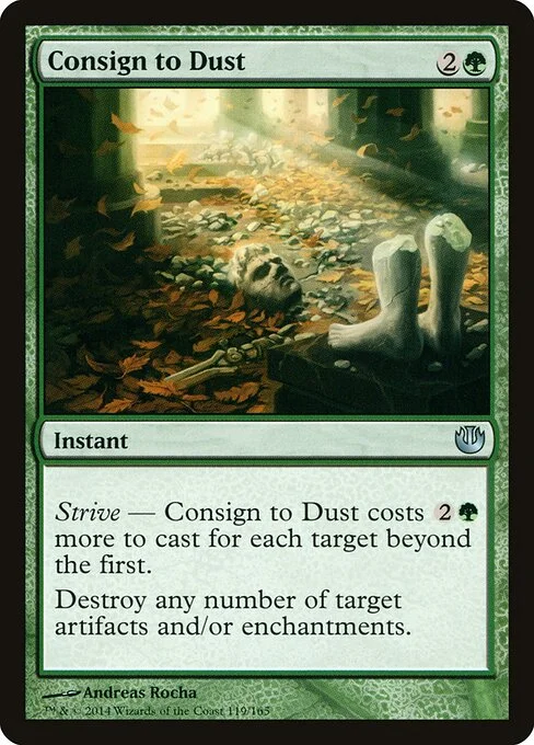 Consign to Dust, carta Magic di tipo Instant illustrata da Andreas Rocha