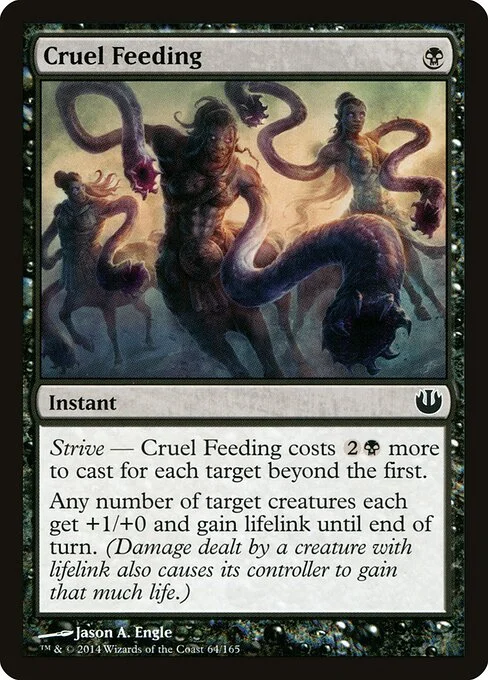 Cruel Feeding, carta Magic di tipo Instant illustrata da Jason A. Engle