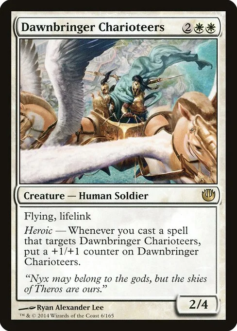 Dawnbringer Charioteers, carta Magic di tipo Creature — Human Soldier illustrata da Ryan Alexander Lee