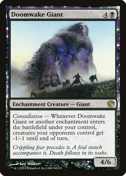Doomwake Giant, carta Magic di tipo Enchantment Creature — Giant illustrata da Kev Walker