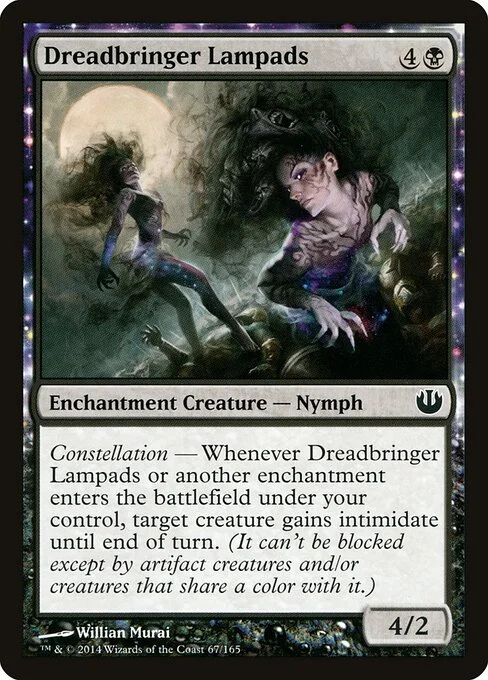 Dreadbringer Lampads, carta Magic di tipo Enchantment Creature — Nymph illustrata da Willian Murai