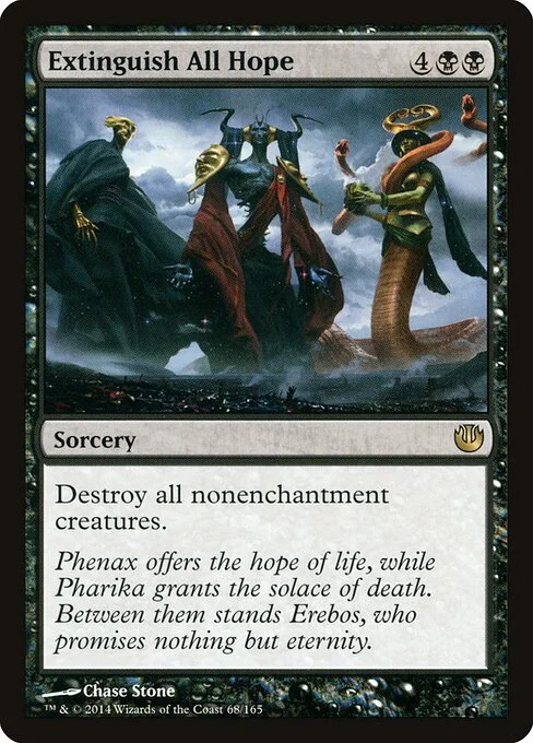 Extinguish All Hope, carta Magic di tipo Sorcery illustrata da Chase Stone