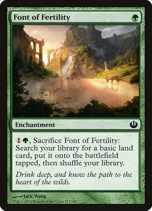 Font of Fertility, carta Magic di tipo Enchantment illustrata da Jack Wang
