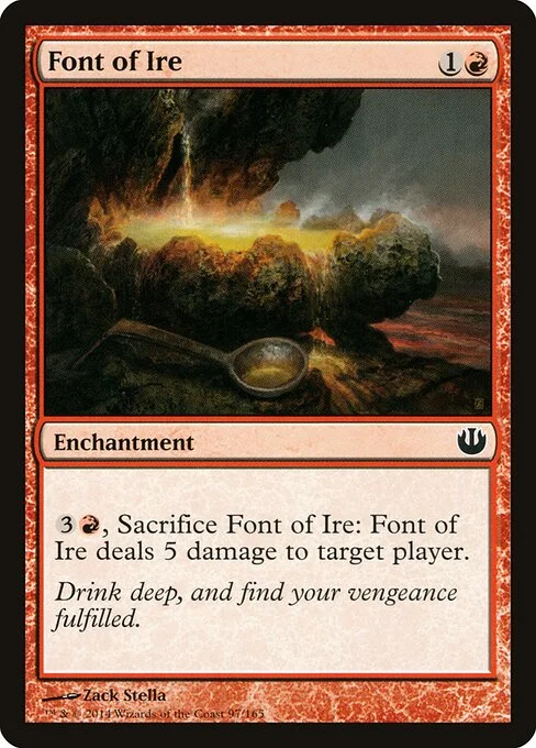 Font of Ire, carta Magic di tipo Enchantment illustrata da Zack Stella