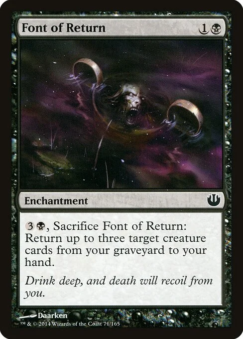 Font of Return, carta Magic di tipo Enchantment illustrata da Daarken