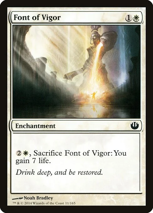 Font of Vigor, carta Magic di tipo Enchantment illustrata da Noah Bradley