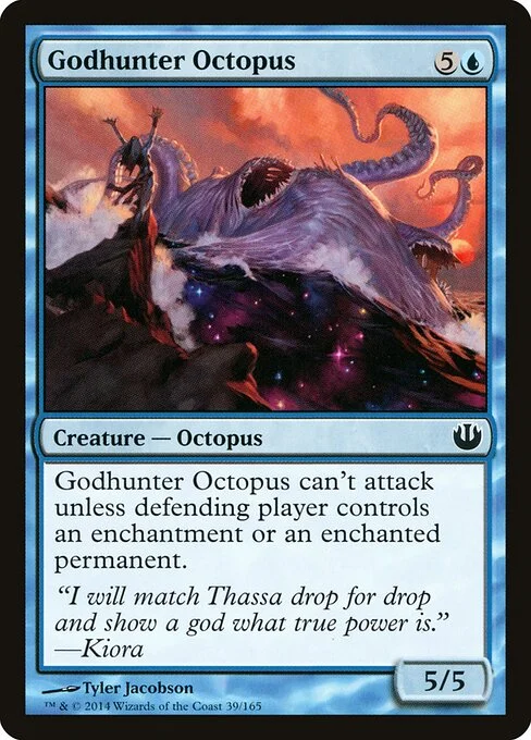 Godhunter Octopus, carta Magic di tipo Creature — Octopus illustrata da Tyler Jacobson