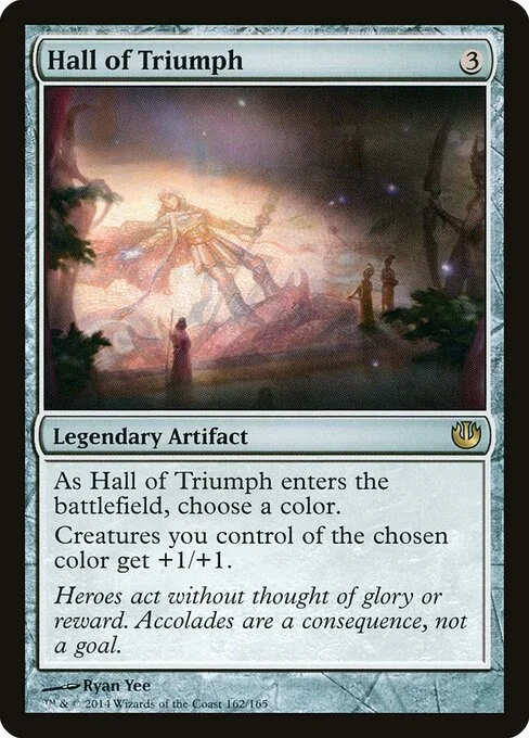 Hall of Triumph, carta Magic di tipo Legendary Artifact illustrata da Ryan Yee