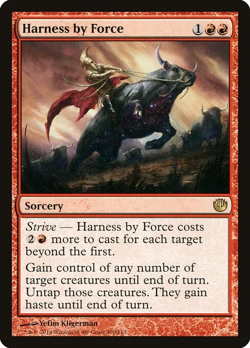 Harness by Force, carta Magic di tipo Sorcery illustrata da Yefim Kligerman