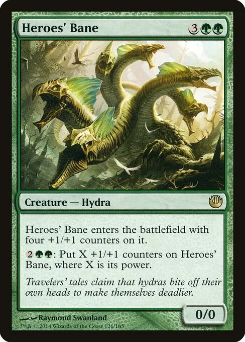 Heroes' Bane, carta Magic di tipo Creature — Hydra illustrata da Raymond Swanland