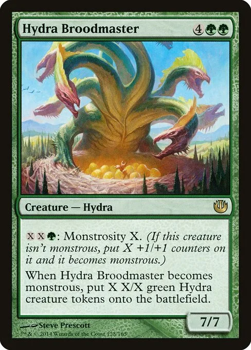 Hydra Broodmaster, carta Magic di tipo Creature — Hydra illustrata da Steve Prescott