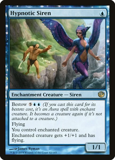 Hypnotic Siren, carta Magic di tipo Enchantment Creature — Siren illustrata da James Ryman